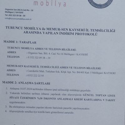 TURUNCU MOBİLYA